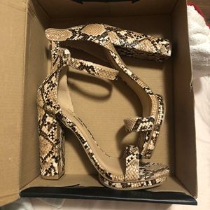 Snake skin heels